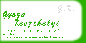 gyozo keszthelyi business card